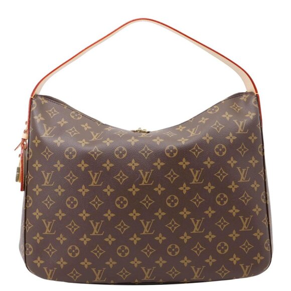 Louis Vuitton  Slouchy MM Monogram Canvas Hobo Bag Brown - Picture 1 of 12